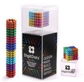 Billes magnétiques multicolores DigitDots de 5 mm (Groupe CNW/Santé Canada)