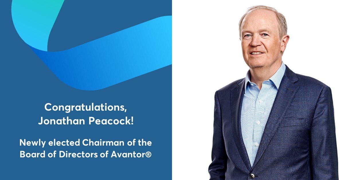 Jonathan Peacock Elected Chairman of the Board of Directors of Avantor® - Vimarsana News