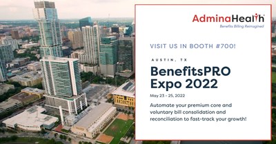 AdminaHealth will be exhibiting at Booth #700 at BenefitsPRO Expo 2022