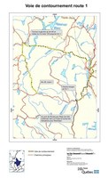 Voie de contournement route 1 (Groupe CNW/Ministère des Forêts, de la Faune et des Parcs)