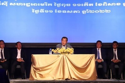Prime Minister Hun Sen addresses over 2,000 supporters in Washington, DC