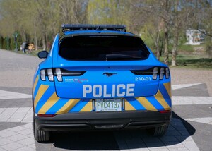 Repentigny's new electric police car goes on tour