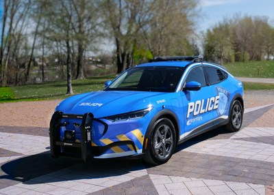 Patrol electric Ford Mustang Mach-E unveiled, Credit : Stphane Deschamps (CNW Group/Ville de Repentigny)