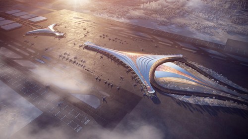 Solidarity Airport visualized by KPF Architects (illustrative material)