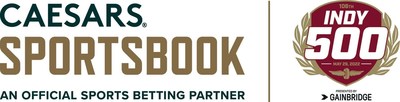 Caesars Sportsbook and Indy 500 Partnership Official Logo