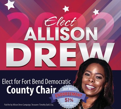ELECT Allison Drew for Fort Bend Democratic County Chair
