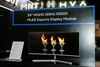 34" R1500 Mini LED Display Module (PRNewsfoto/TCL CSOT)