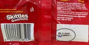 Mars Wrigley Canada Issues Voluntary Recall of Specific Varieties of SKITTLES® Gummies, STARBURST® Gummies, and LIFE SAVERS® Gummies Due to Potential Presence of Thin Metal Strand Embedded in Gummies 