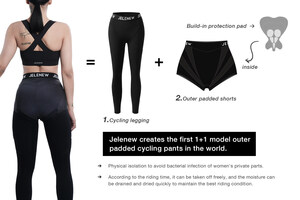 Jelenew：The first cycling brand who creates the first 1+1 model outer padded cycling pants in the world