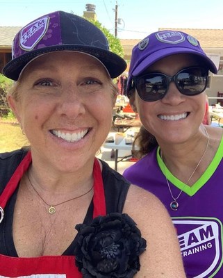 Left to right: Team In Training’s Resilience Challenge “Team SoulFamily” teammates, blood cancer survivor, Tracy Nathan and Maria Martell at a local fundraiser in California.