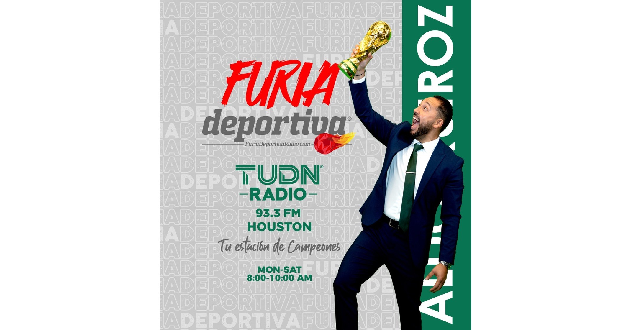 TUDN 93.3 FM lanza «Furia Deportiva», el último programa de radio de entretenimiento deportivo en Houston, Texas
