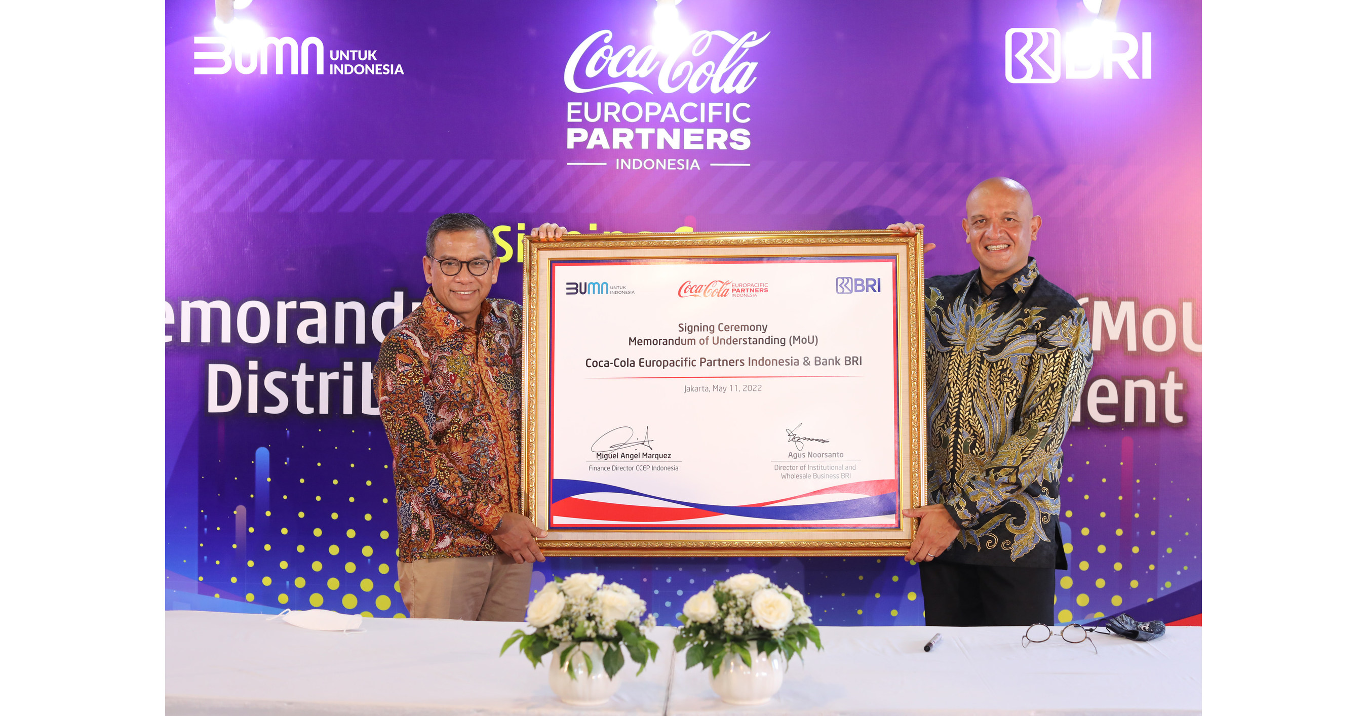 CCEP Indonesia memperkuat distribusi dan memanfaatkan layanan manajemen penagihan korporasi dan pembiayaan distributor BRI