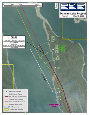 Duncan Lake 2022 Drill Program (CNW Group/Rokmaster Resources Corp.)