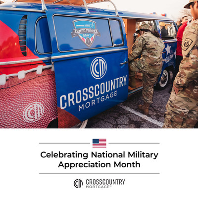 CrossCountry Mortgage celebrates National Military Appreciation Month and extends support for current and former military professionals with Home for a Hero Sweepstakes and several CCM Cares initiatives. The company also employs nearly 250 veterans and active-duty service members.