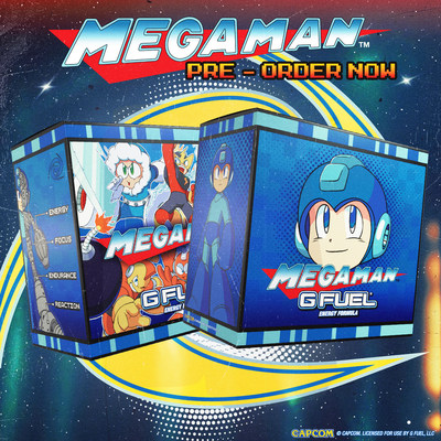 G FUEL's Mega Man Blue Bomber Slushee Collector's Box is now available for pre-order at GFUEL.com!