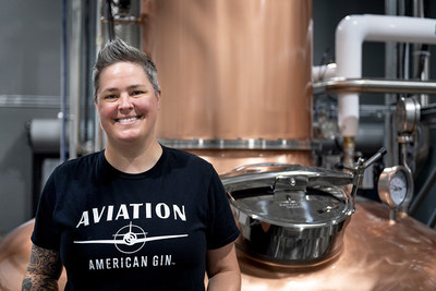 Hollie Stephenson, Distillery Director of the new Aviation Gin