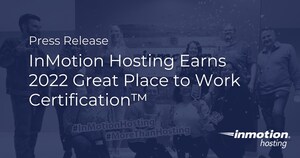 InMotion Hosting Earns 2022 Great Place to Work® Certification™ for 2nd Consecutive Year