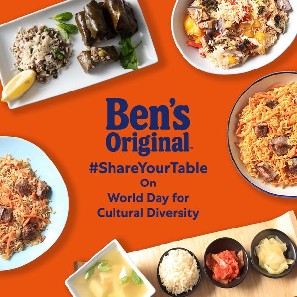 BEN'S ORIGINAL™ ASKS EVERYONE TO #SHAREYOURTABLE ON WORLD DAY FOR CULTURAL DIVERSITY FOR DIALOGUE AND DEVELOPMENT - Vimarsana News