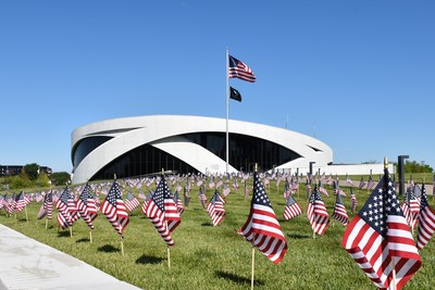 Flags are arranged on Memorial Day weekend at the National Veterans Memorial & Museum. NVMM will host ten unique events and ceremonies throughout May to share the stories of the brave servicemen and women who sacrificed their lives defending our freedoms.