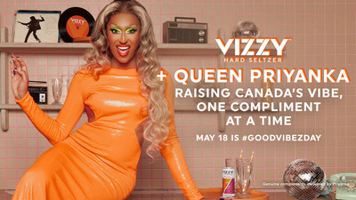 Vizzy Hard Seltzer And Queen Priyanka Aim To Set World Record In Good Vibes And Positivity With First Ever #GoodVibezDay on May 18th