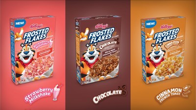 Get ready to be bowl-ed over with Kellogg’s Frosted Flakes® Strawberry Milkshake, Kellogg’s Frosted Flakes® Cinnamon French Toast and Kellogg’s Frosted Flakes® Chocolate hitting shelves nationwide this May.