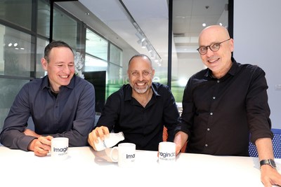 Imagindairy co-founders: Tamir Tuller, PhD; Eyal Afergan, PhD; and Arie Abo, PhD. Photo by Yaniv Koppel
