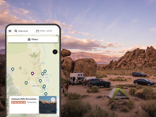 The Dyrt PRO's popular PRO Maps features guide campers to dispersed camping.