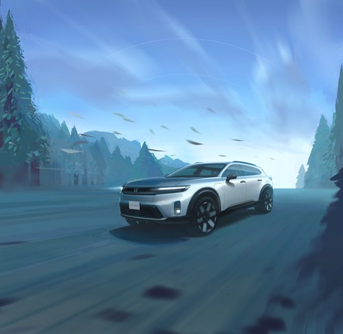 Honda Teases Styling of Adventure-Ready Prologue Electric SUV Coming in
