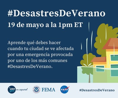Twitter chat con expertos del Gobierno sobre preparación para desastres de verano.