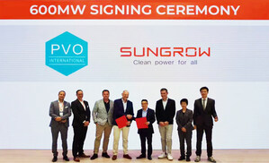 Sungrow tekent een distributieovereenkomst van 600 MW met PVO International