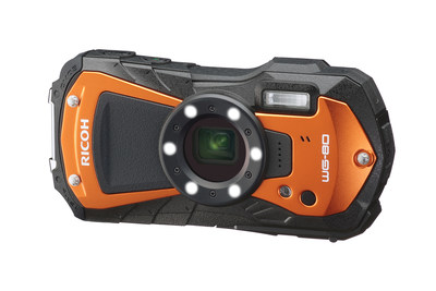 RICOH WG-80, a durable, lightweight and waterproof compact digital camera that produces super-high-resolution photos and high-definition (HD) video and is optimized for use in rugged conditions. Equipped with a 5x optical zoom lens and a large, outdoor-friendly wide-frame LCD monitor, the new camera makes it easy to capture photos and video of adventures on land, under the sea or in the challenging environment of an industrial job site.
