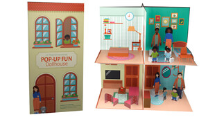 A 3D Pop-Up Dollhouse Helps Kids Use Their Imagination and Engages Kids in an Exciting Innovative Way