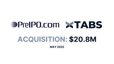 PreIPO Corp acquires TABS Suite for $20.8M in a cash + stock deal set to close in June 2022.