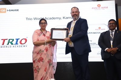 TRIO World Academy honoured with 'Institution of Happiness' award from QS I-GAUGE