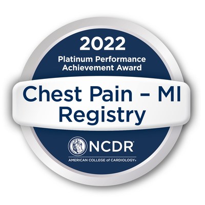 CarolinaEast Medical Center has received the American College of Cardiologys NCDR Chest Pain  MI Registry Platinum Performance Achievement Award for 2022. CarolinaEast is one of only 240 hospitals nationwide to receive this honor.