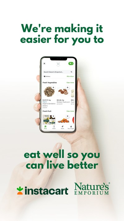 Nature's Emporium makes eating well easier with new Instacart partnership.  (CNW Group/Nature's Emporium)