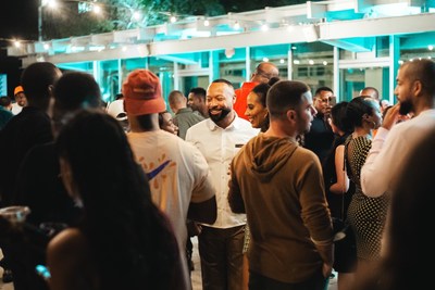 Black Tech Week 2017 attendees gather for social event in Miami, Florida.