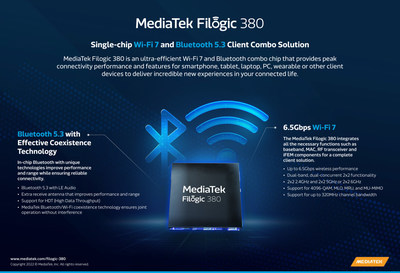 MediaTek Wi-Fi 7 whitepaper detailing key advantages - Performance, MRU and  MLO