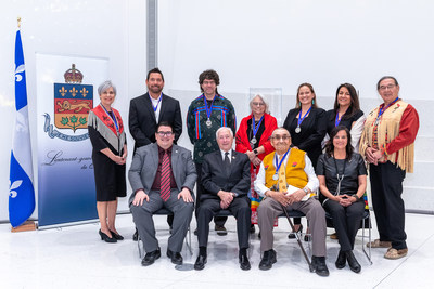 The Lieutenant Governor of Qubec First Peoples (First Nations) medal ceremony - Qubec, Htel du Parlement - Thursday, May 19, 2022 (CNW Group/Cabinet du lieutenant-gouverneur)