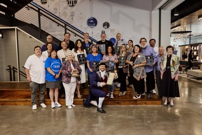 Ten of White Castle's most loyal fans were inducted into the Cravers Hall of Fame on Thursday, May 19. Here they're joined by members of the Ingram family, who have owned and operated White Castle since its founding in 1921.