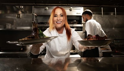 Chef Adrianne Calvo inaugurates fifteen years of industry success with a Friends of James Beard Benefit dinner.