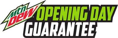 Mtn Dew Opening Day Guarantee Logo