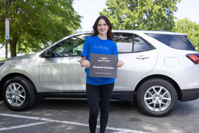 Elisabeth Nylander with her new vehicle, courtesy of the DrivenToDrive initiative