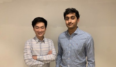 Co-Founders of Pebble, Aaron Bai (Chief Executive Officer) and Sahil Phadnis (Chief Technology Officer)