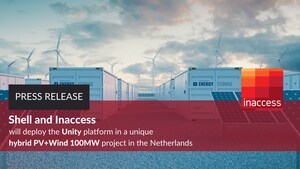 Shell and Inaccess will deploy the Unity platform in a unique hybrid PV+Wind 100MW project in the Netherlands