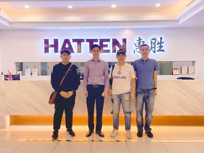 Andy Koh, CEO of GEMS (Right 2) is meeting the SEA partners from Hatten Land, a listed company in Singapore Exchange.