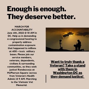 Call to Action for Congress, the Veteran's Administration &amp; Department of Defense