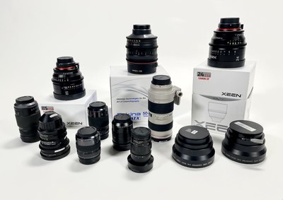 Other items up for bid include lenses from Rokinon Xeen and Tokina.