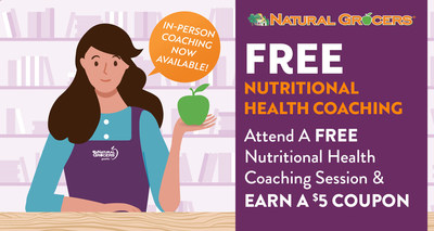 Natural Grocers offers FREE nutritional health coaching: in person, virtually or over the phone.
