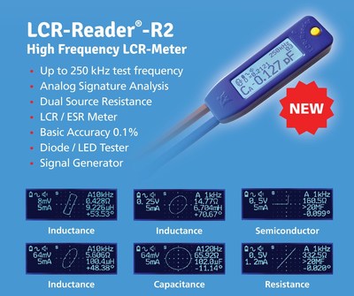 The latest device in LCR-Reader family, LCR-Reader-R2, LCR/ESR/Diode/LED testing, Analog Signature Analysis Tool